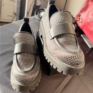 Karl Lagerfeld Black and White Men's Shoes